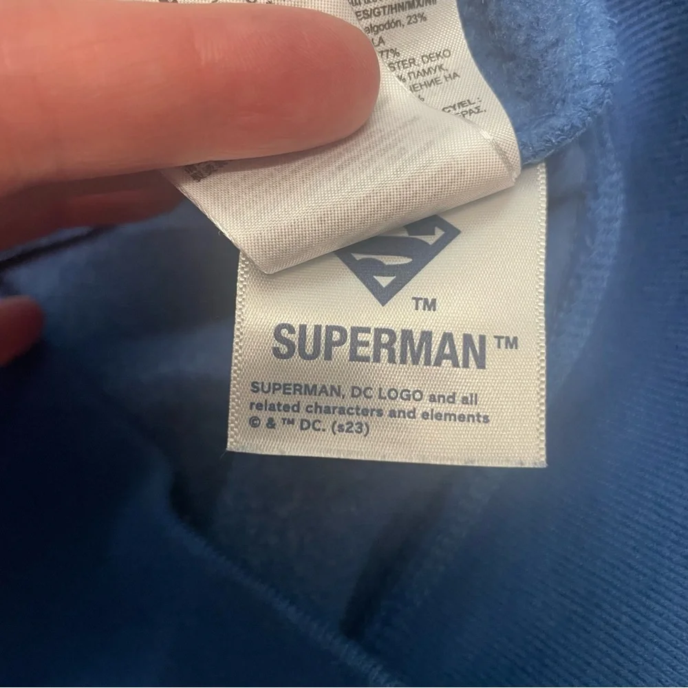 GAP‎ Kids VintageSoft DC Graphic Superman Hoodie Boys Size Small